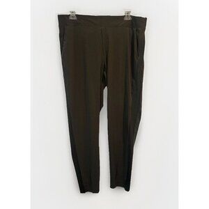 Athleta Women’s Green Brooklyn Mid Rise Ankle Pants Pull On Stretch Sz 16Tall